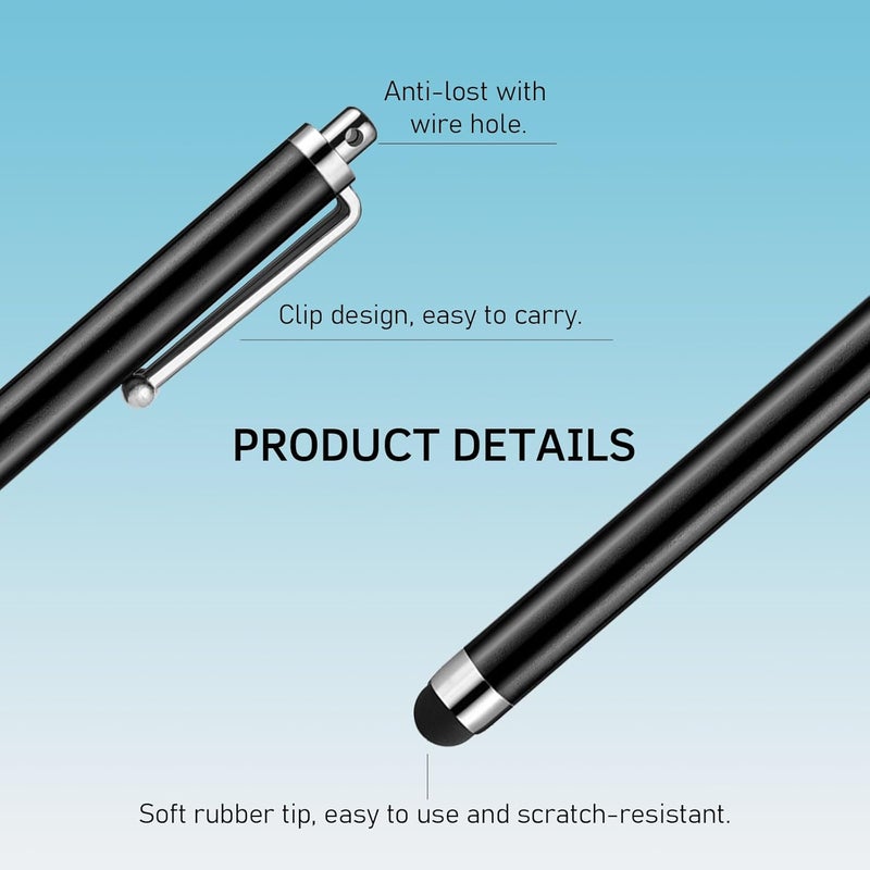 AGREJO Stylus Pens for Touch Screens, High Precision Universal Stylus for iPad iPhone Tablets Samsung Galaxy All Capacitive Touch Screens (10-Pack) - Image 2